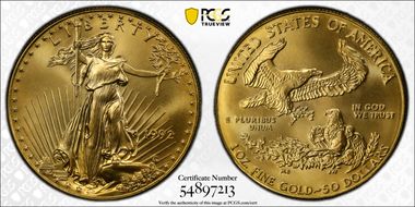 1992 $50 Gold Eagle MS69