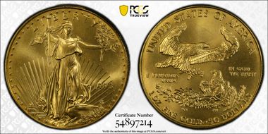 1993 $50 Gold Eagle MS69