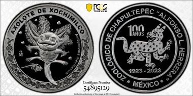 2023-Mo Medal Chapultepec Zoo Ag Axolote de Xochimilco SP69
