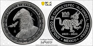 2023-Mo Medal Chapultepec Zoo Ag Condor de California SP69