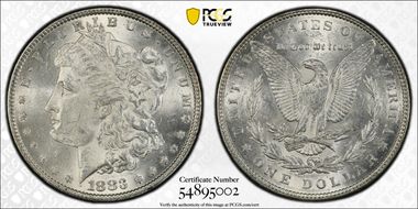 1883 $1 MS62