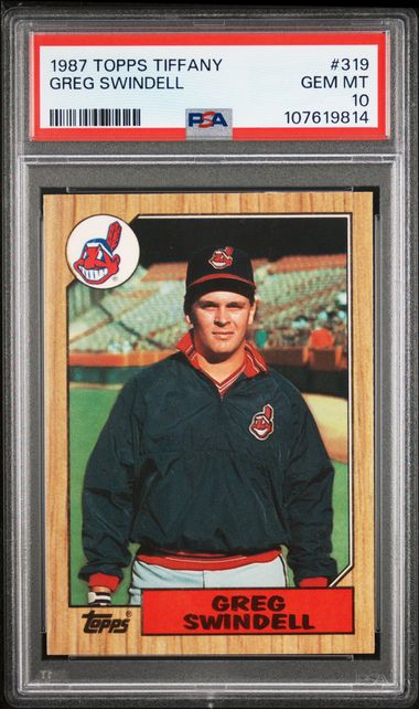 1987 Topps #319 Tiffany Greg Swindell front