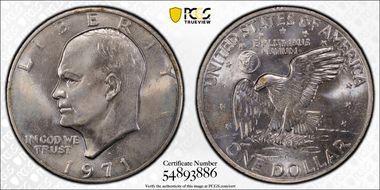 1971-D $1 MS64