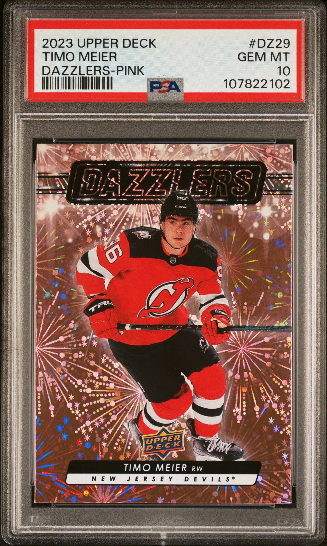 2023 Upper Deck UPPER DECK DAZZLERS PINK #DZ29 Timo Meier front
