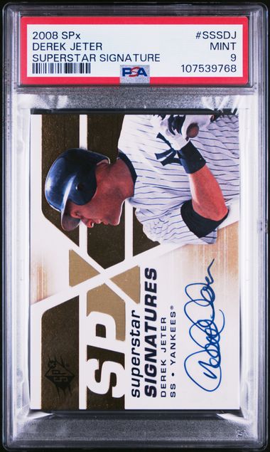 2008 Spx Spx Superstar Signature SUPERSTAR SIGNATURE #SSSDJ Derek Jeter front