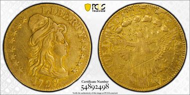 1798 $5 BD-4, Large Eagle, Large 8 VF35