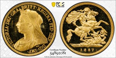 1897-M 1/2 Sov PR63DCAM