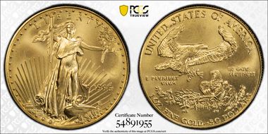 1993 $50 Gold Eagle MS69