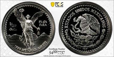1994-Mo 1/20 oz Libertad Ag PR70DCAM