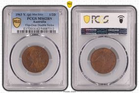 1963 Y. (p) 1/2D MS62BN