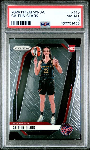 2024 Panini Prizm Wnba Caitlin Clark #145 Nm-Mt 8 front
