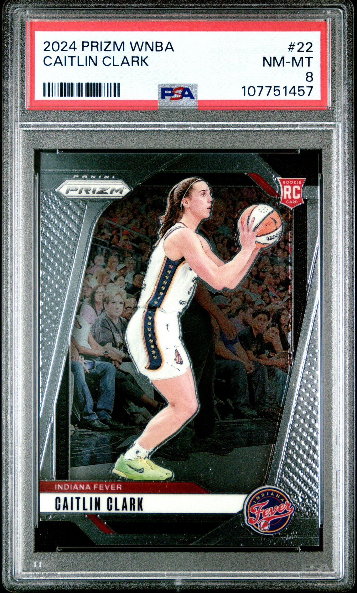 2024 Panini Prizm Wnba Caitlin Clark #22 Nm-Mt 8 front