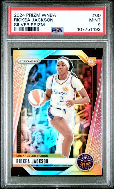 2024 Panini Prizm Wnba Rickea Jackson #60 (Silver Prizm) Mint 9 front