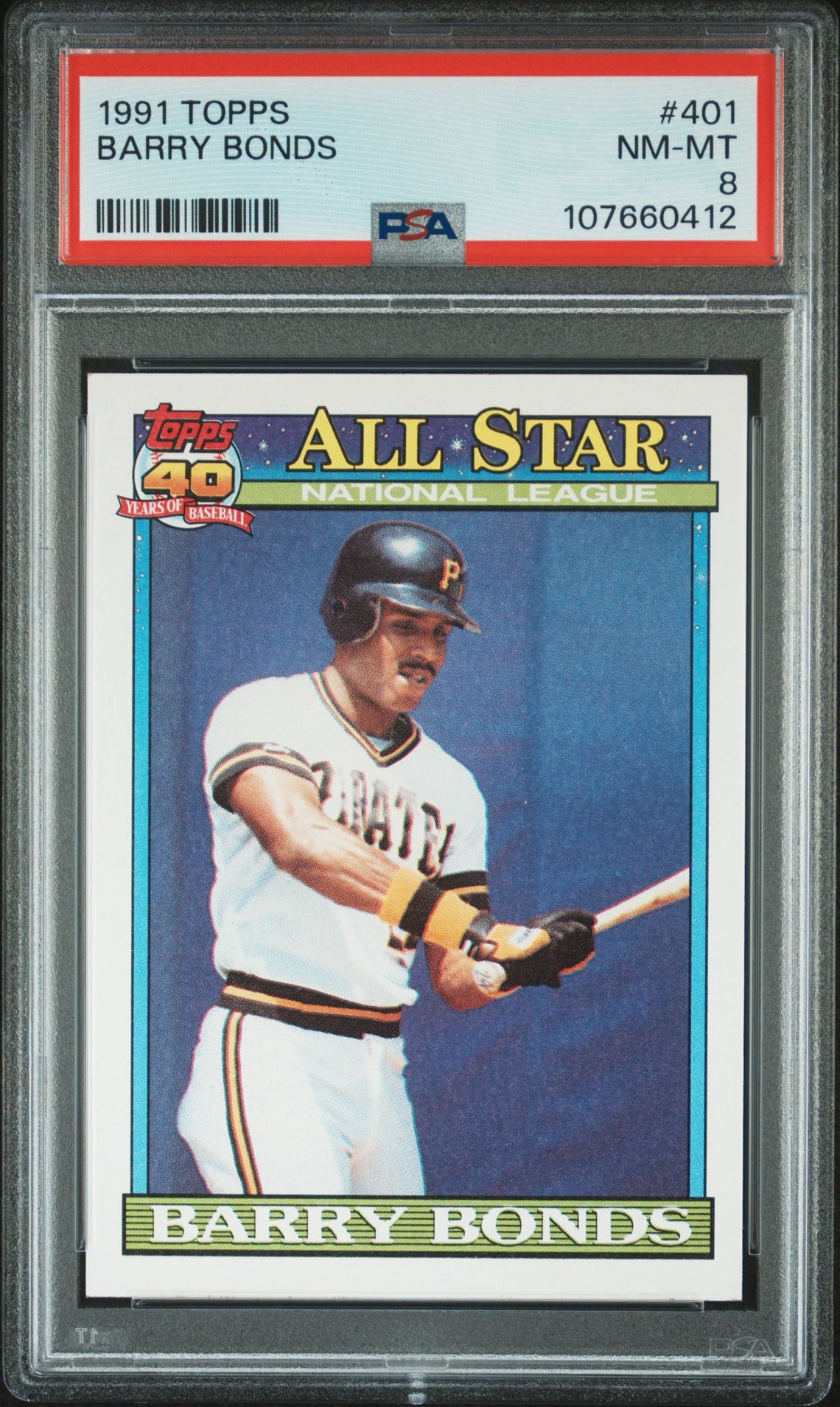 1991 Topps TOPPS #401 Barry Bonds front