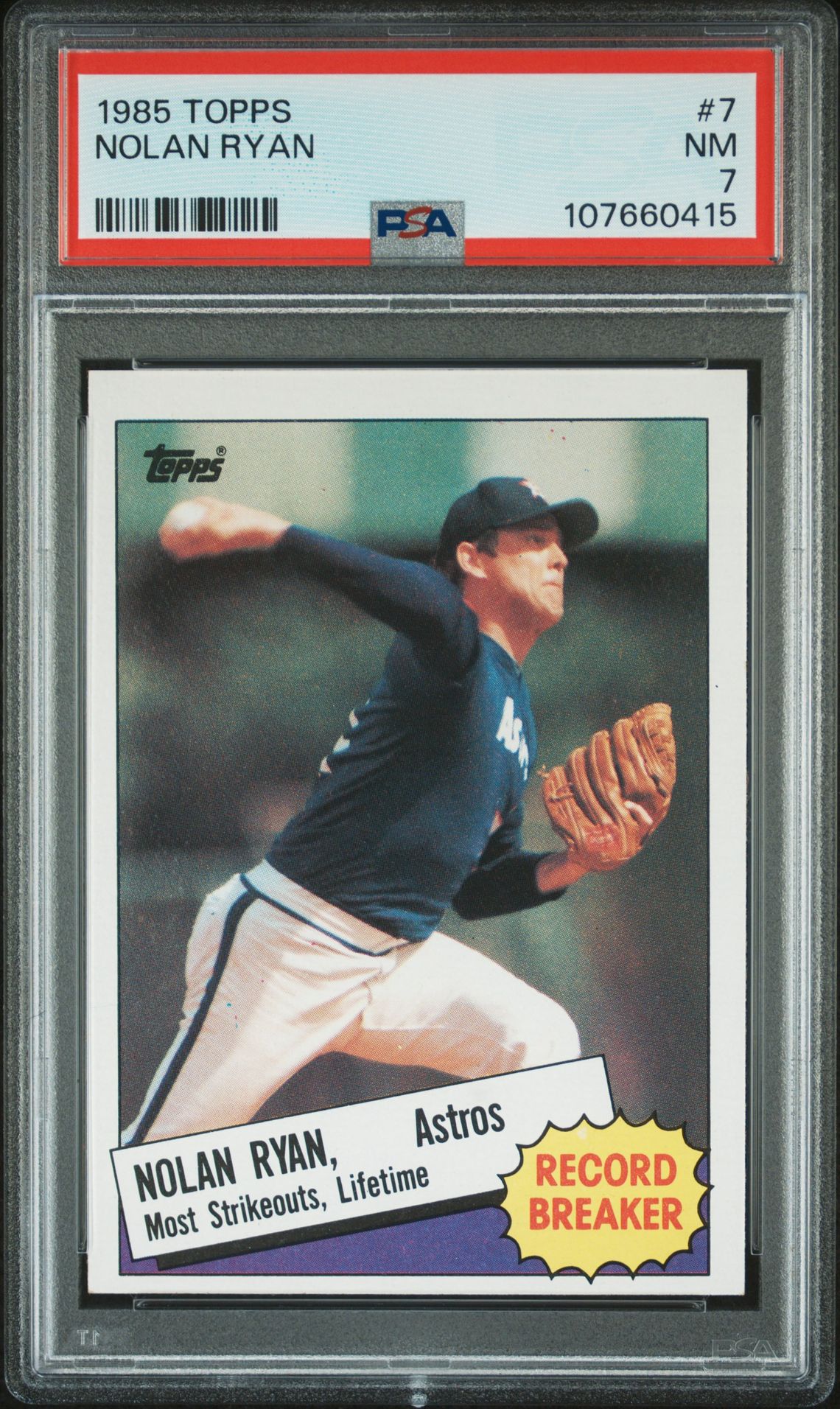 1985 Topps TOPPS #7 Nolan Ryan front