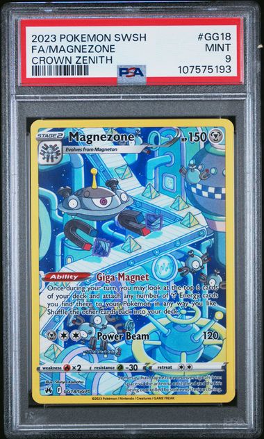 2023 Pokemon Crown Zenith Full Art #GG18 Magnezone front