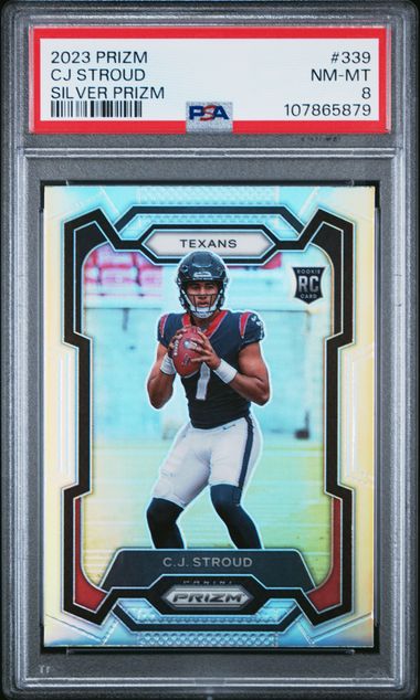 2023 Panini Prizm Cj Stroud #339 (Silver Prizm) Nm-Mt 8 front