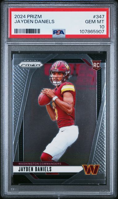 2024 Panini Prizm Jayden Daniels #347 Gem Mt 10 front