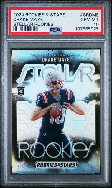 2024 Panini Rookies & Stars Stellar Rookies Drake Maye #Srdme Gem Mt 10 front