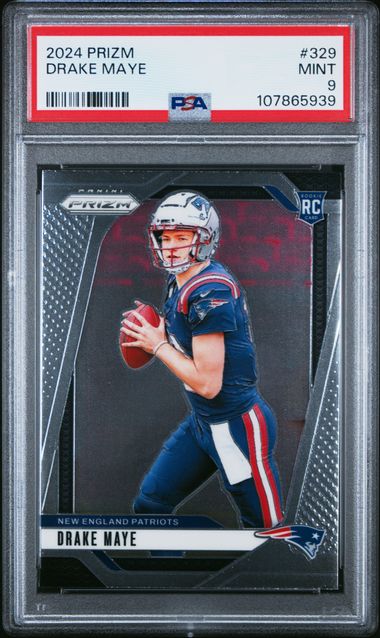 2024 Panini Prizm Drake Maye #329 Mint 9 front