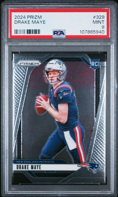 2024 Panini Prizm Drake Maye #329 Mint 9 front