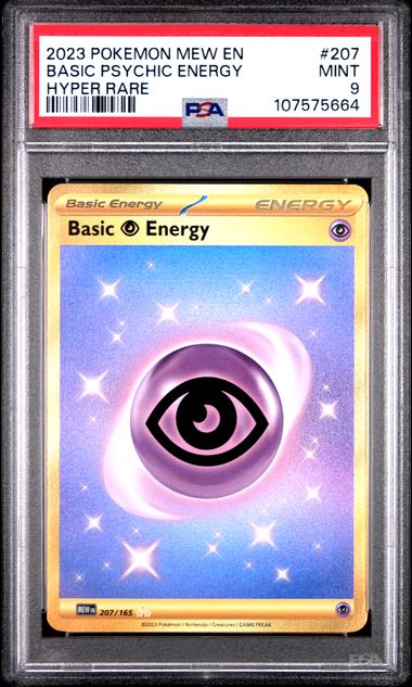 2023 Pokemon Mew En-151 Basic Psychic Energy #207 (Hyper Rare) Mint 9 front