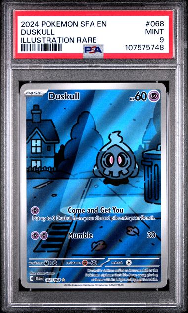 2024 Pokemon Sfa En-Shrouded Fable Duskull #068 (Illustration Rare) Mint 9 front