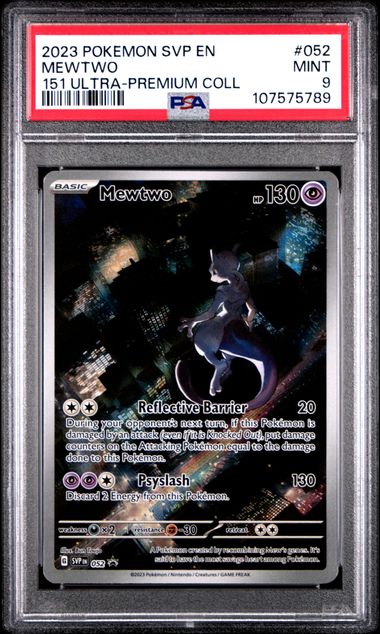2023 Pokemon Svp En-Sv Black Star Promo Mewtwo #052 (151 Ultra-Premium Coll) Mint 9 front