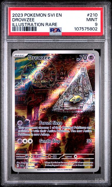 2023 Pokemon Svi En-Scarlet & Violet Drowzee #210 (Illustration Rare) Mint 9 front