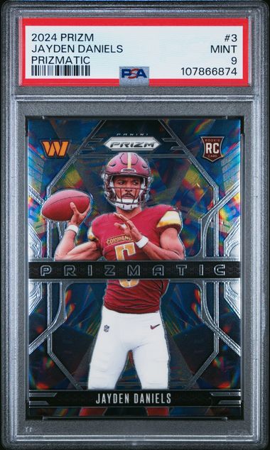 2024 Panini Prizm Prizmatic Jayden Daniels #3 Mint 9 front