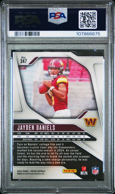 2024 Panini Prizm Jayden Daniels #347 Nm-Mt 8 back