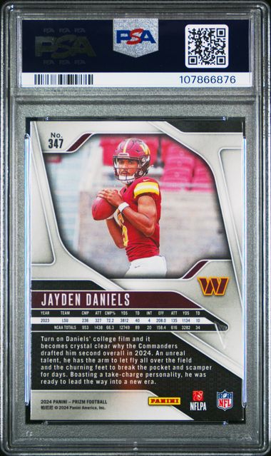 2024 Panini Prizm Jayden Daniels #347 Nm-Mt 8 back