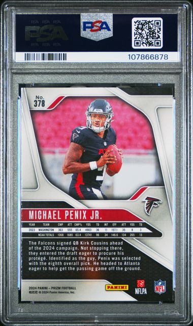 2024 Panini Prizm Michael Penix Jr. #378 Mint 9 back
