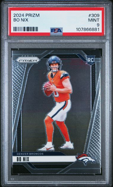 2024 Panini Prizm Bo Nix #309 Mint 9 front
