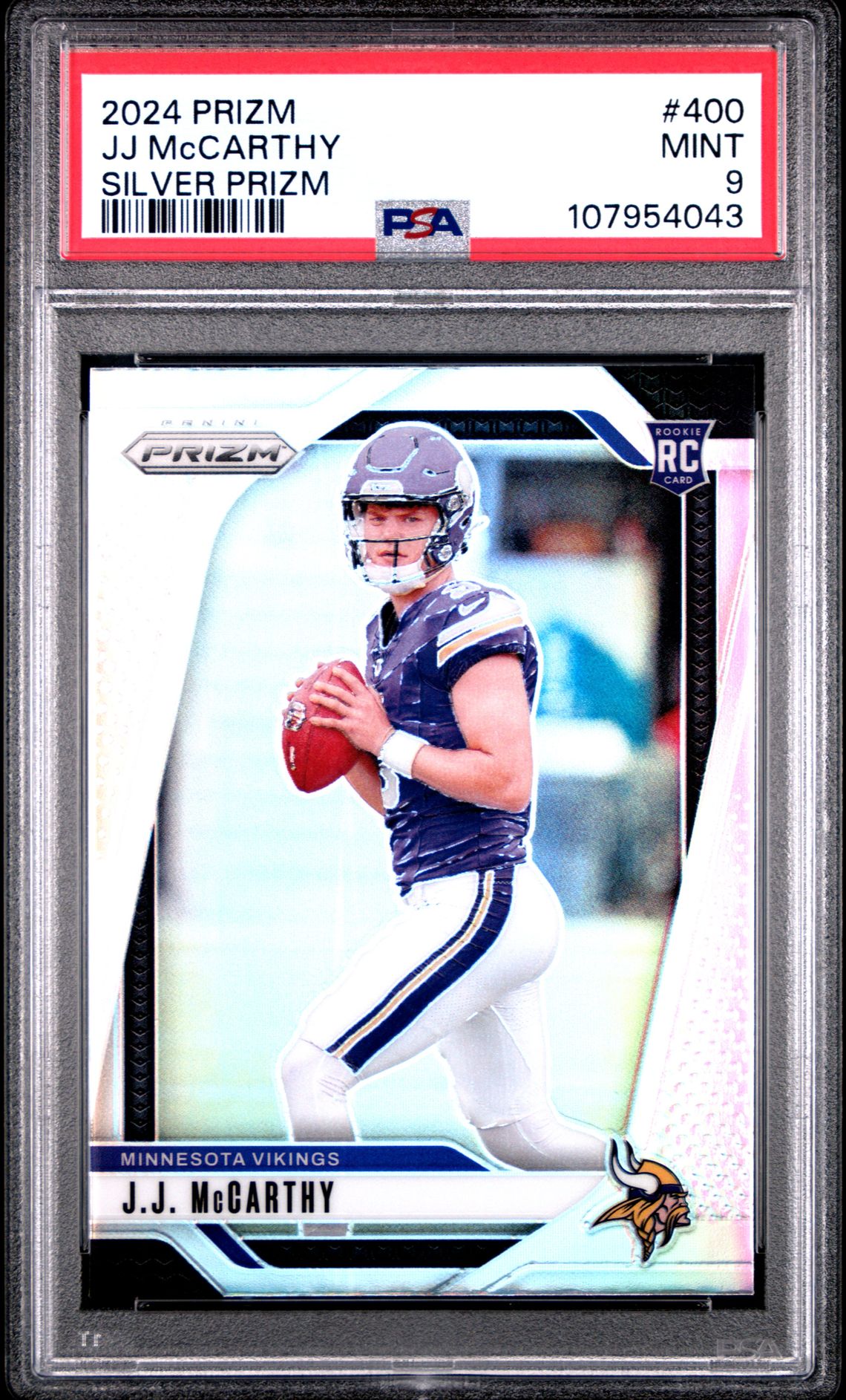 2024 Panini Prizm Jj Mccarthy #400 (Silver Prizm) Mint 9 front