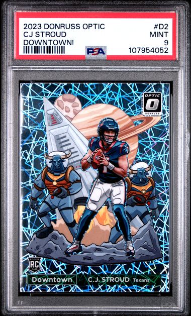 2023 Panini Donruss Optic Downtown! Cj Stroud #D2 (Downtown!) Mint 9 front