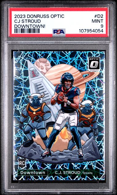 2023 Panini Donruss Optic Downtown! Cj Stroud #D2 (Downtown!) Mint 9 front