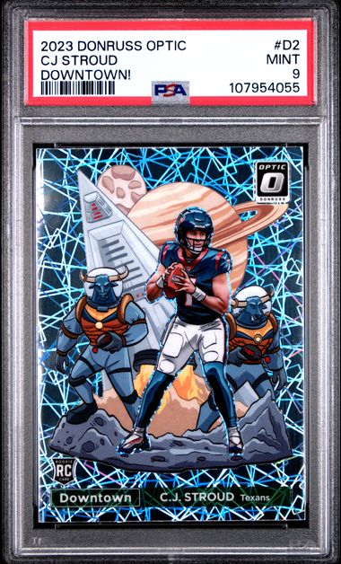 2023 Panini Donruss Optic Downtown! Cj Stroud #D2 (Downtown!) Mint 9 front