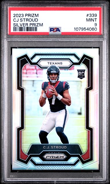 2023 Panini Prizm Cj Stroud #339 (Silver Prizm) Mint 9 front