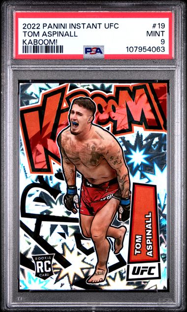 2022 Panini Instant Ufc Kaboom! Tom Aspinall #19 (Kaboom!) Mint 9 front
