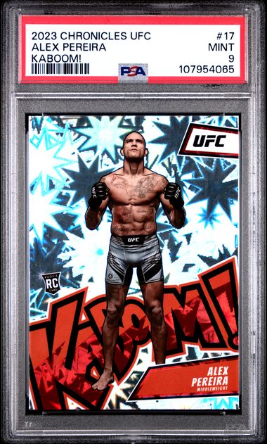 2023 Panini Chronicles Ufc Kaboom! Alex Pereira #17 Mint 9 front