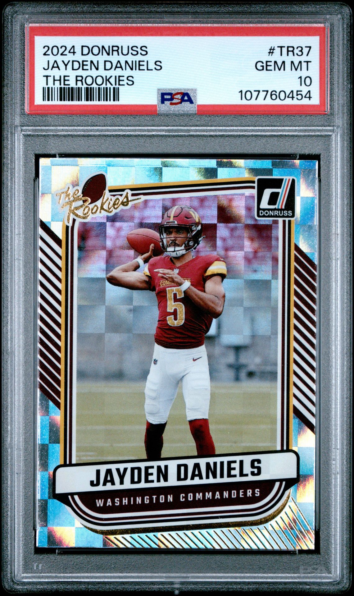 2024 Panini Donruss The Rookies Jayden Daniels #Tr37 Gem Mt 10 front