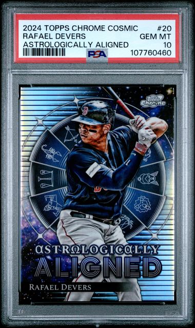 2024 Topps Chrome Cosmic Astrologically Aligned Rafael Devers #20 Gem Mt 10 front