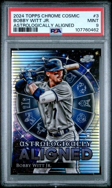 2024 Topps Chrome Cosmic Astrologically Aligned Bobby Witt Jr. #3 Mint 9 front