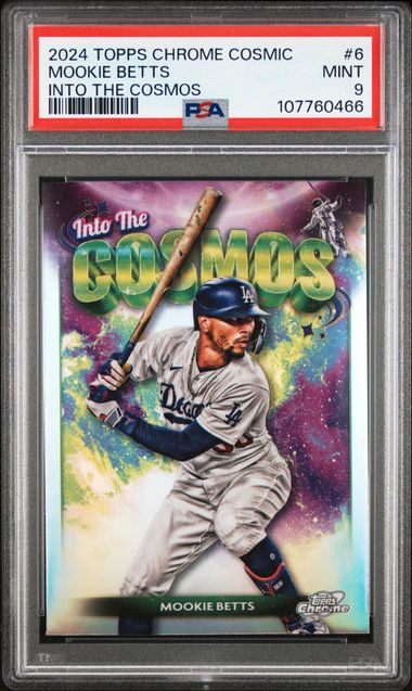 2024 Topps Chrome Cosmic Into The Cosmos Mookie Betts #6 Mint 9 front