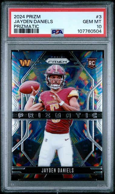 2024 Panini Prizm Prizmatic Jayden Daniels #3 Gem Mt 10 front