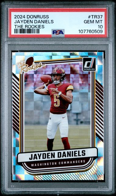 2024 Panini Donruss The Rookies Jayden Daniels #Tr37 Gem Mt 10 front