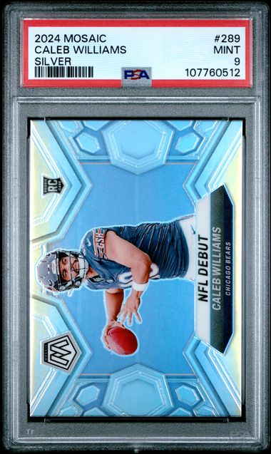2024 Panini Mosaic Caleb Williams #289 (Silver) Mint 9 front