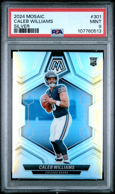2024 Panini Mosaic Caleb Williams #301 (Silver) Mint 9 front