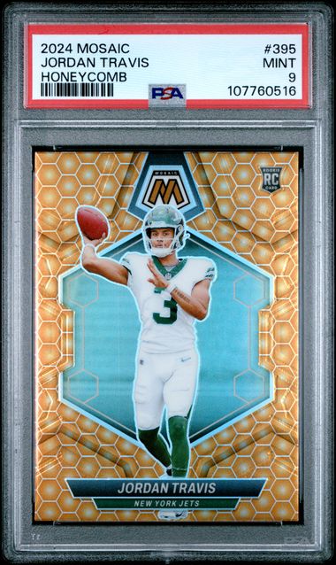 2024 Panini Mosaic Jordan Travis #395 (Honeycomb) Mint 9 front